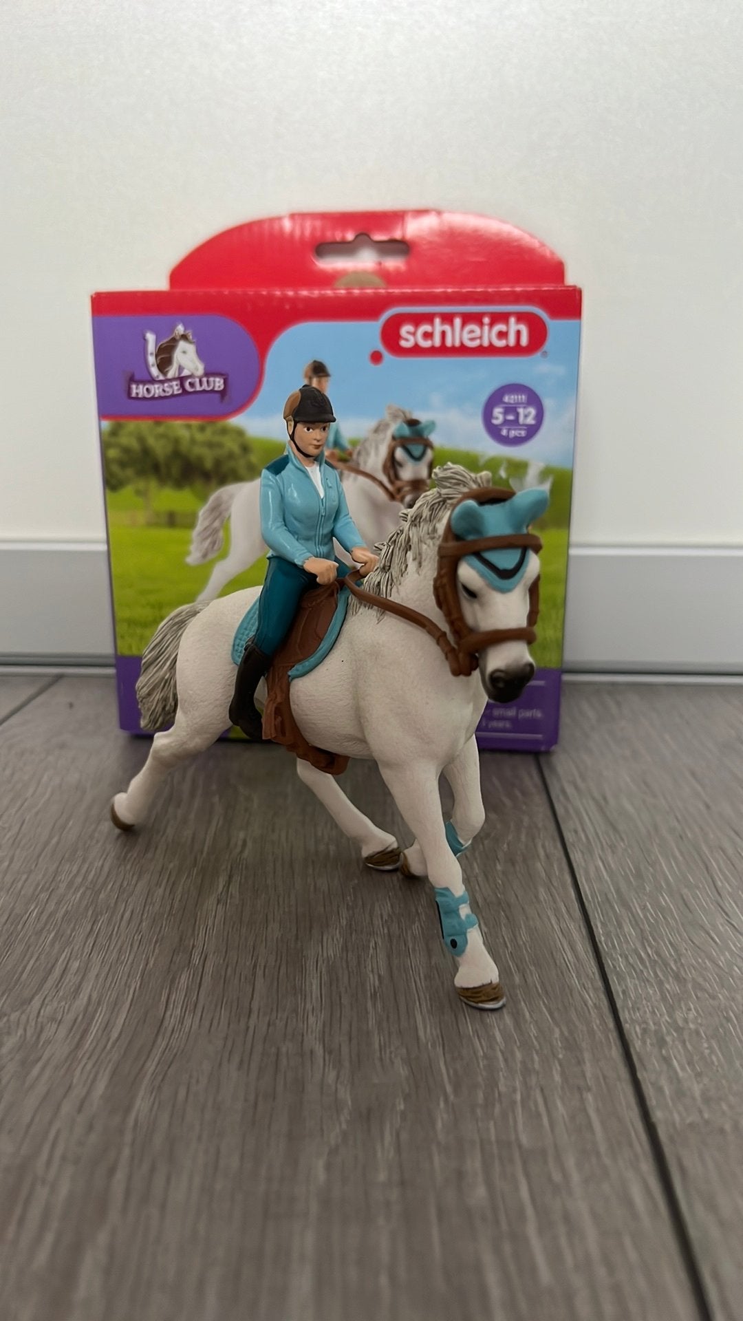 Schleich horseclub 42111set compleet met doos in nieuw staat, Ophalen, Zo goed als nieuw, Jongen of Meisje