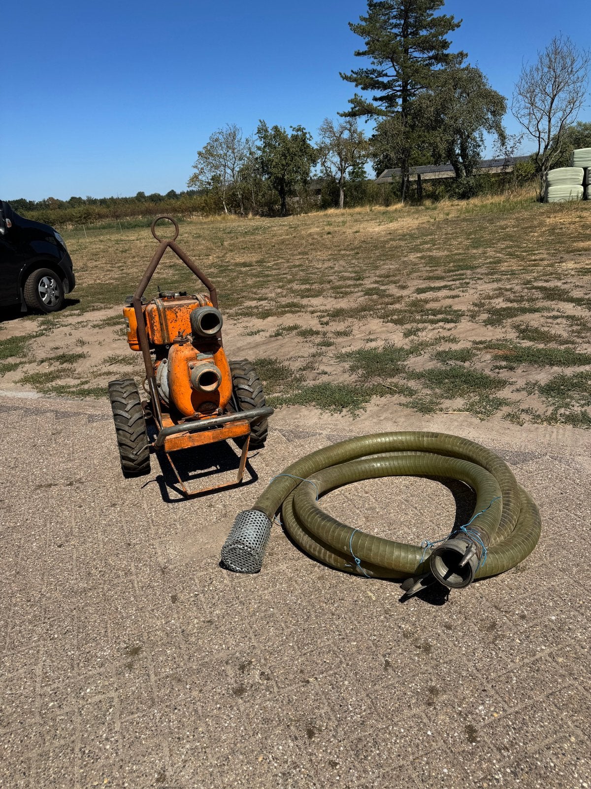 Waterpomp met Hatz ES 780 diesel motor, Tuin en Terras, Waterpompen, Ophalen, Zo goed als nieuw, Handmatig, Beregeningspomp