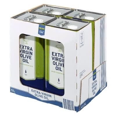 Olijfolie 4 x 5 liter van Metro, Verzenden