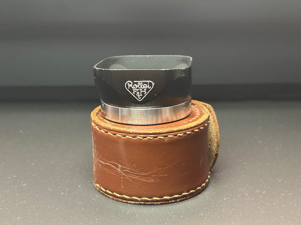 Rollei Rolleiflex Zonnekap Bay I (Bayonet 1) + Lederen Etui, Ophalen, 1940 tot 1960