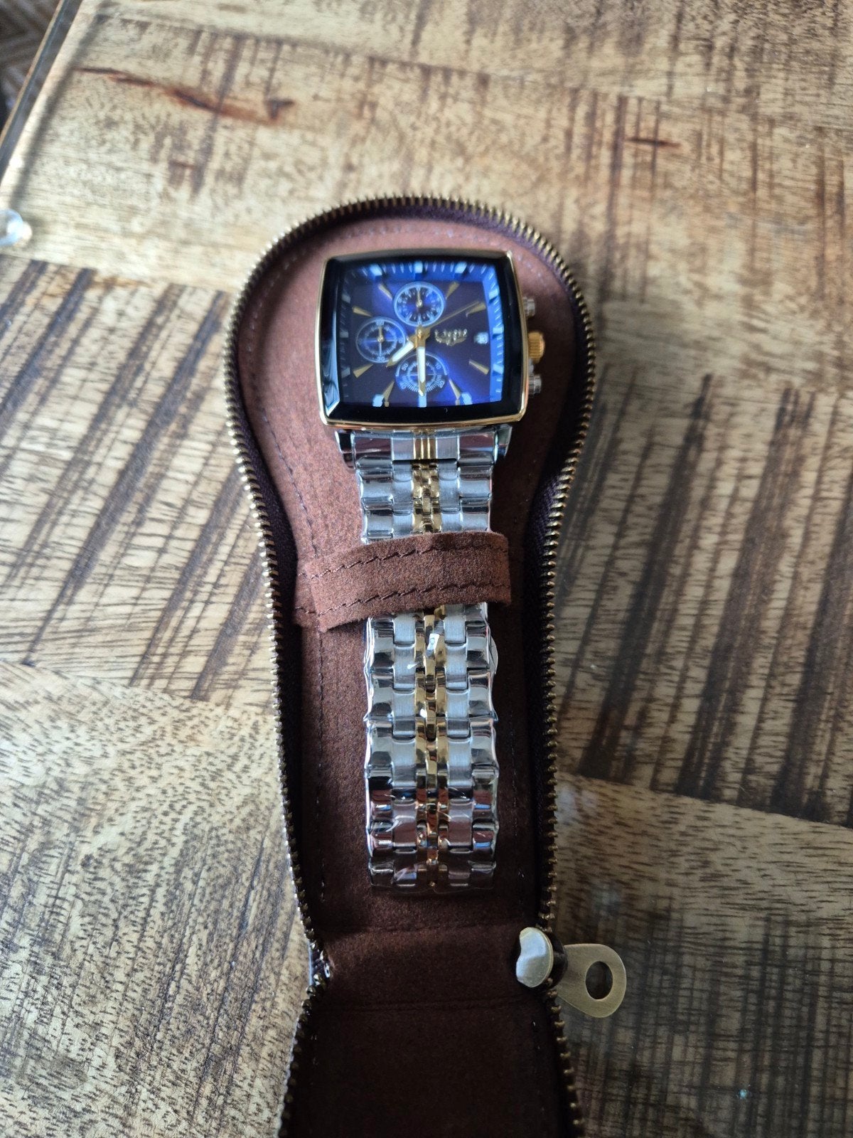 Mooi ,degelijk en van goede kwaliteit stoer Heren Horloge, Overige merken, Staal, Staal, Polshorloge