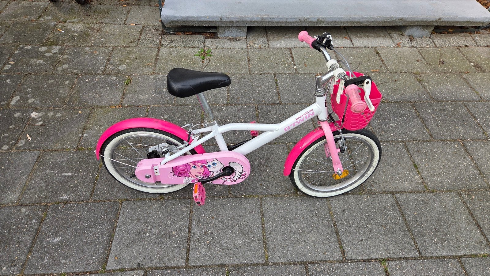 Decathlon btwin docto girl 500 16 inch meisjesfiets, Ophalen, Velgrem, Btwin Decathlon, 16 tot 20 inch