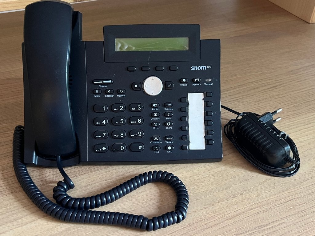Goedkoop bellen met VoIP en Snom 320, Ophalen of Verzenden, Gebruikt, Telefoon