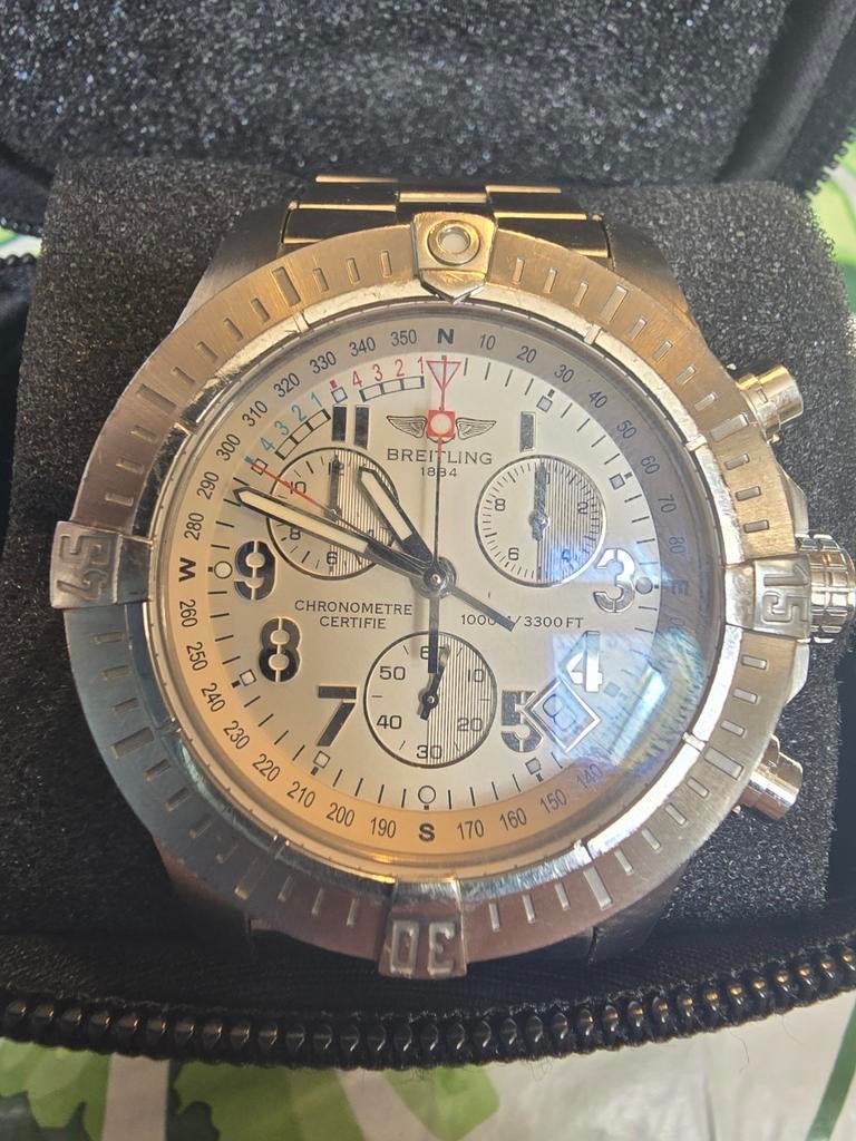 Breitling Avenger Seawolf uit 2008 - Volledige set, Ophalen of Verzenden