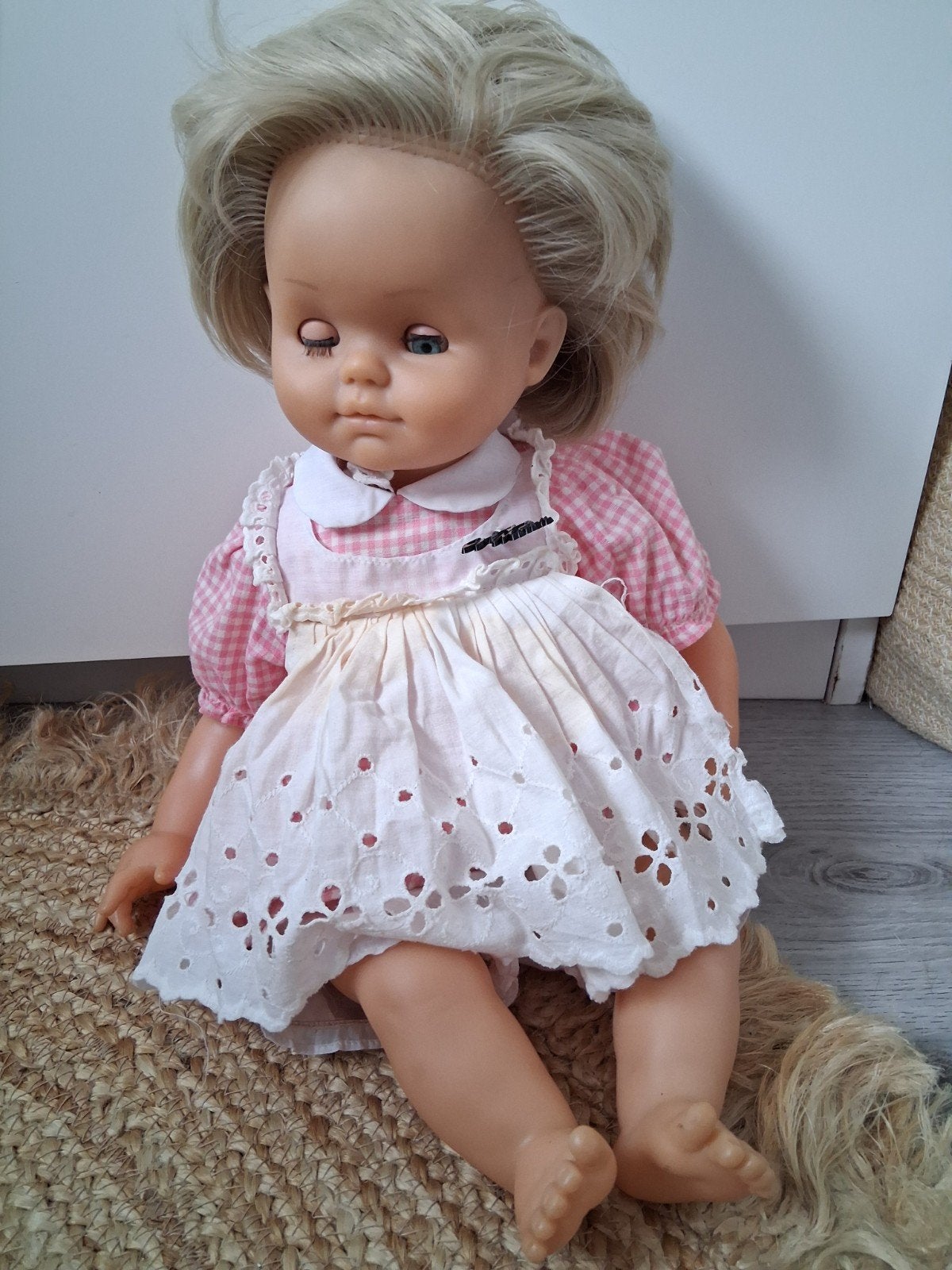 vintage götz-puppe pop mer originele kleding, Ophalen of Verzenden, Gebruikt, Pop