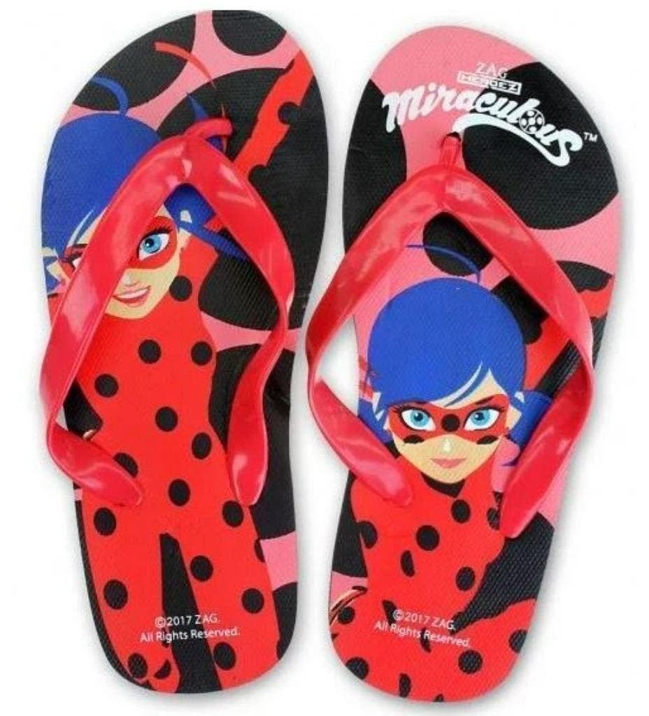 Miraculous Ladybug teenslippers met hielband mt 24/26 NIEUW, Disney, Meisje, Nieuw, Ophalen of Verzenden