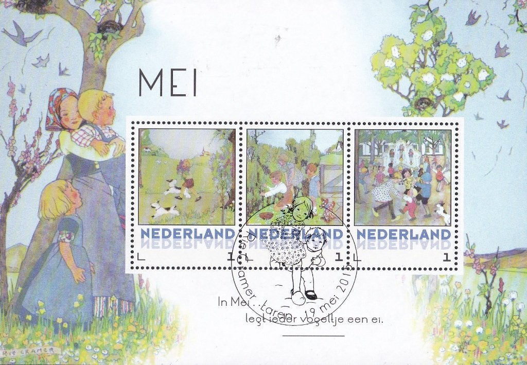 Rie Cramer – Mei - bloeimaand, Verzenden, Na 1940, Gestempeld