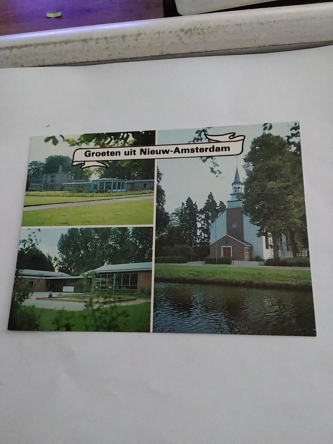 Ansichtkaart Groeten uit Nieuw-Amsterdam  (Drente), Verzamelen, Ansichtkaarten | Nederland, Ophalen of Verzenden
