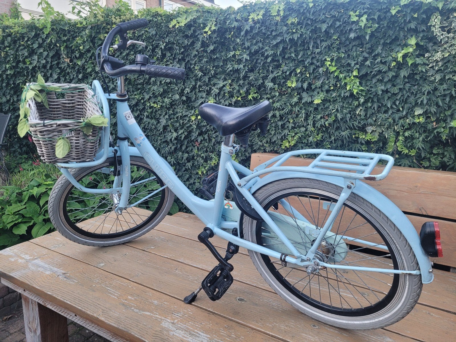 Prachtige Blauwe Alpina Clubb 20" Meisjesfiets, Fietsen en Brommers, Ophalen, Gebruikt, 20 inch, Handrem