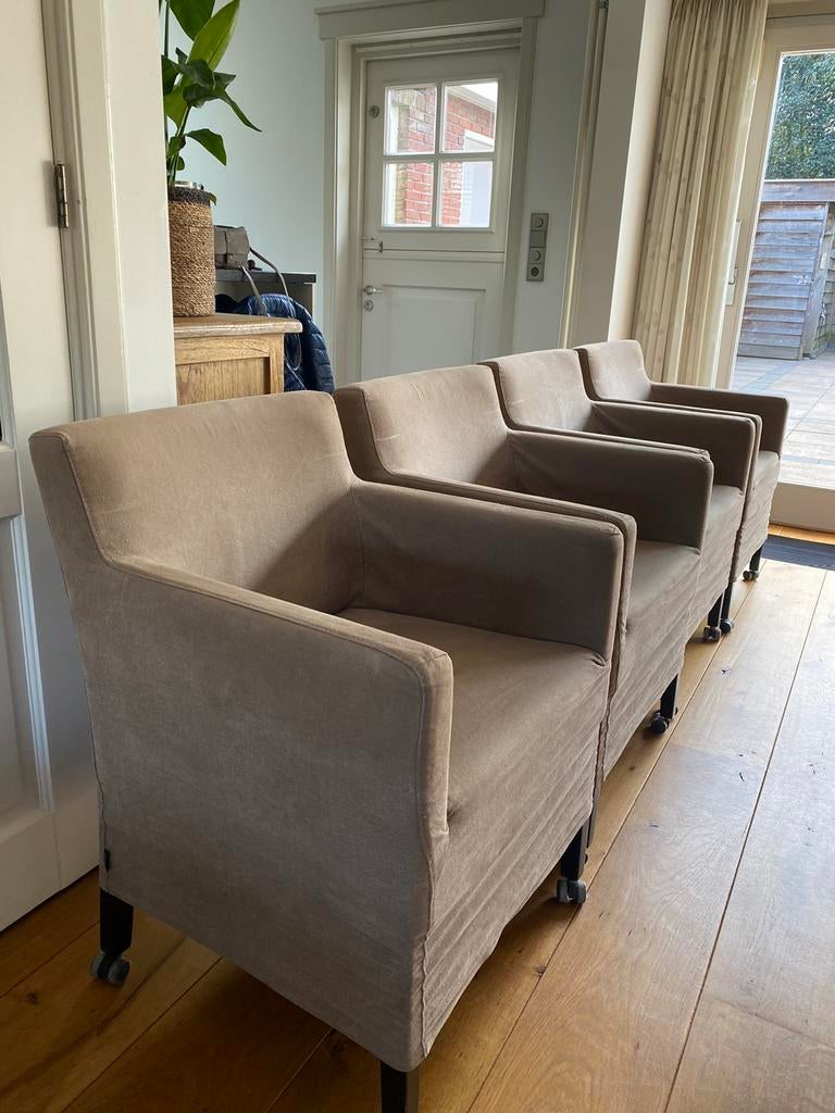 Soho Daan eetkamerstoelen taupe 4x, Huis en Inrichting, Stoelen, Ophalen, Gebruikt, Overige kleuren, Vier