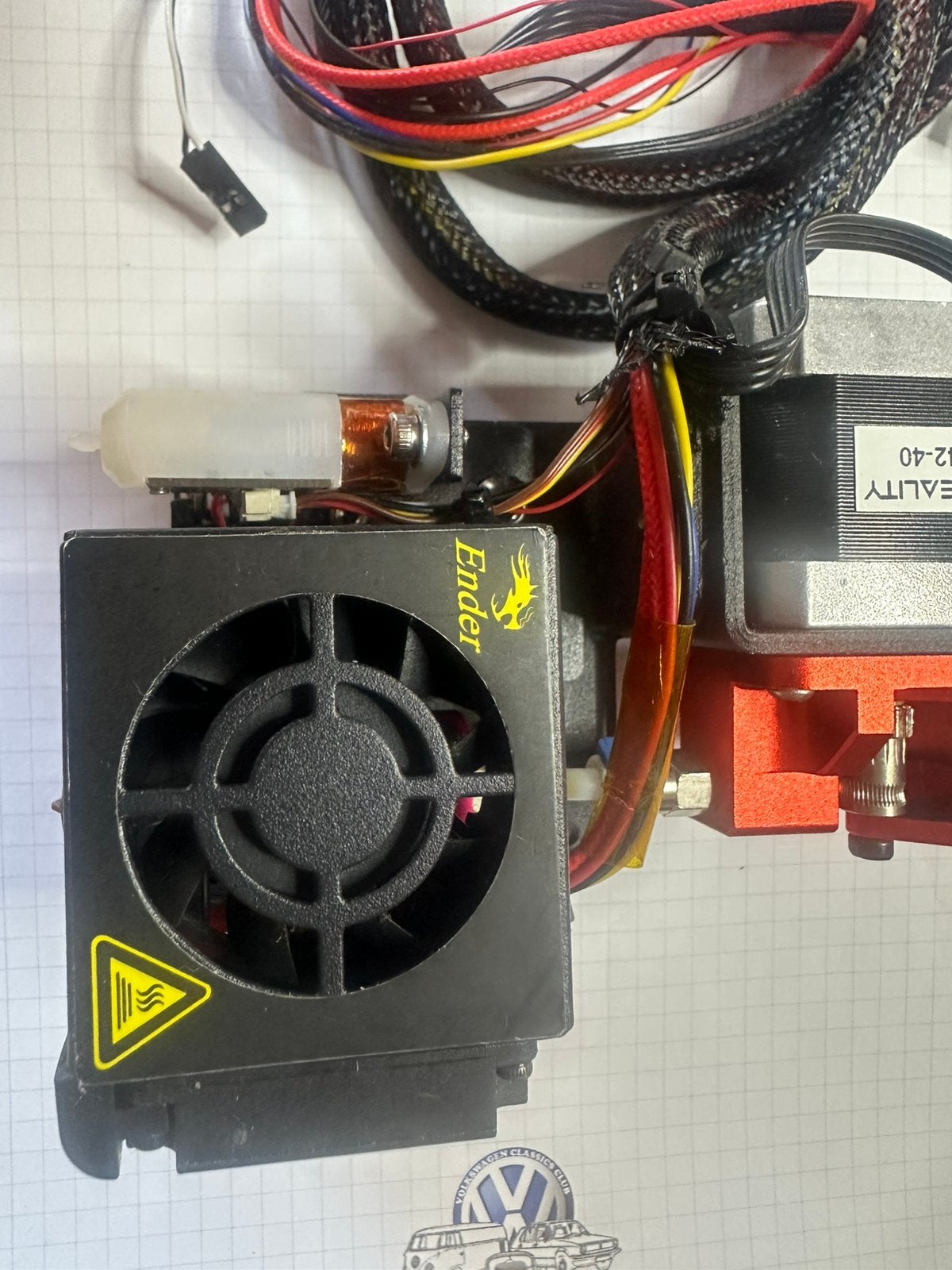 Ender3 X-as direct drive extruder + led verlichting, Ophalen of Verzenden, Zo goed als nieuw