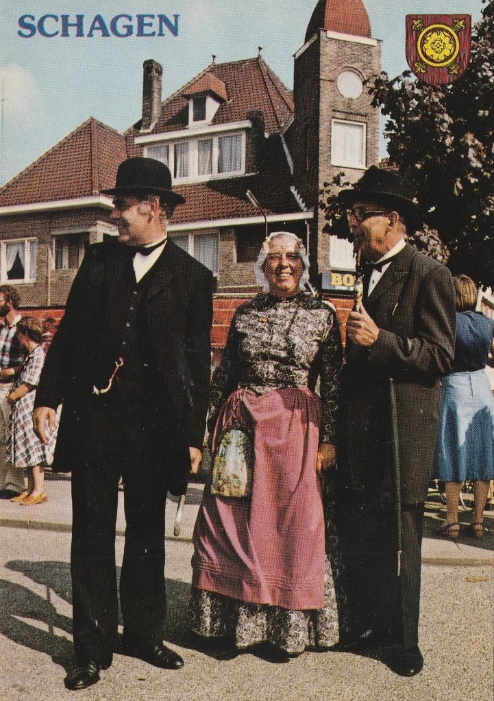 SCHAGEN Westfriese Markt Klederdracht, Verzenden, 1980 tot heden, Ongelopen, Noord-Holland