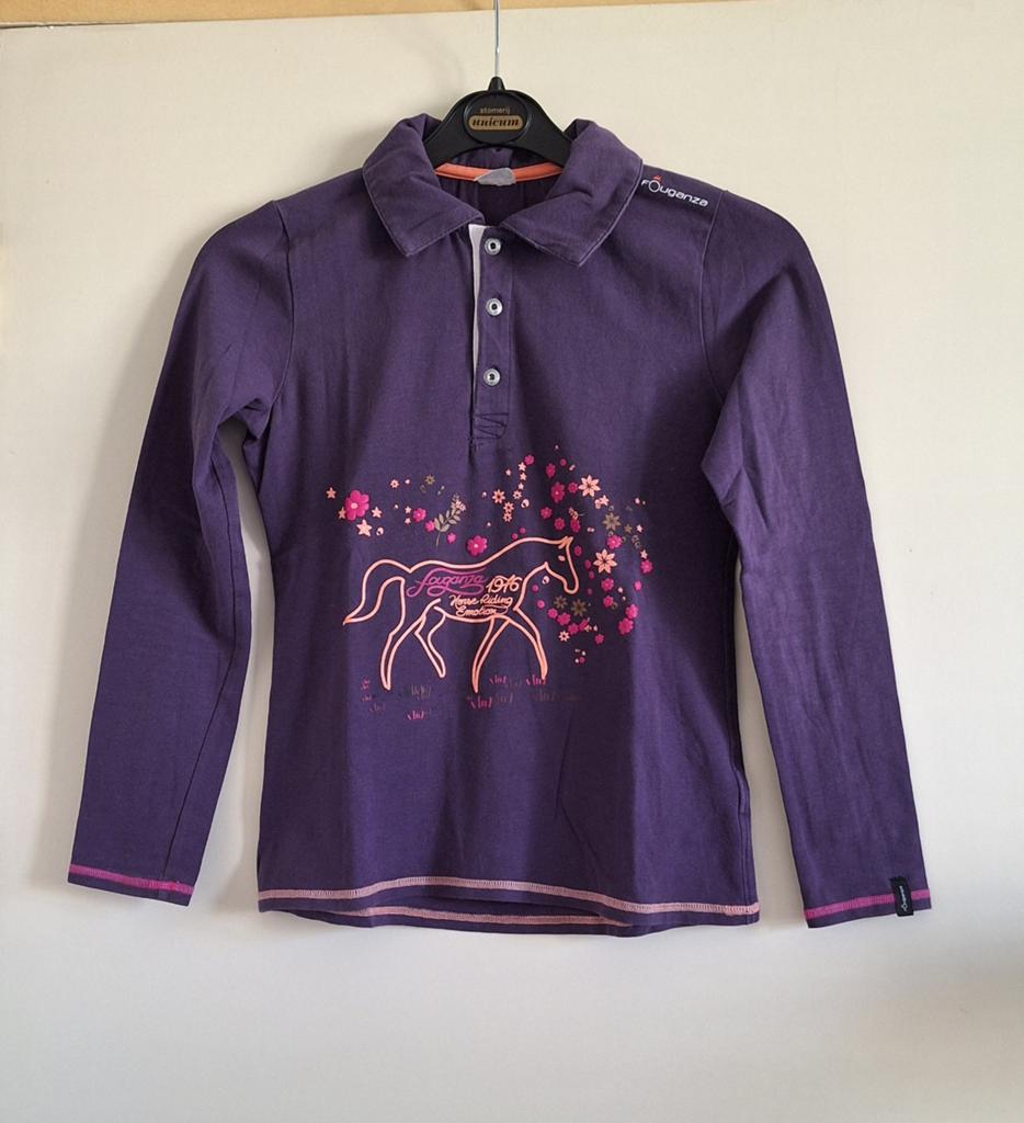Paardrij longsleeve/shirt met lange mouwen maat 146-152, Kinderen, Ophalen of Verzenden, Zo goed als nieuw, Recreatie