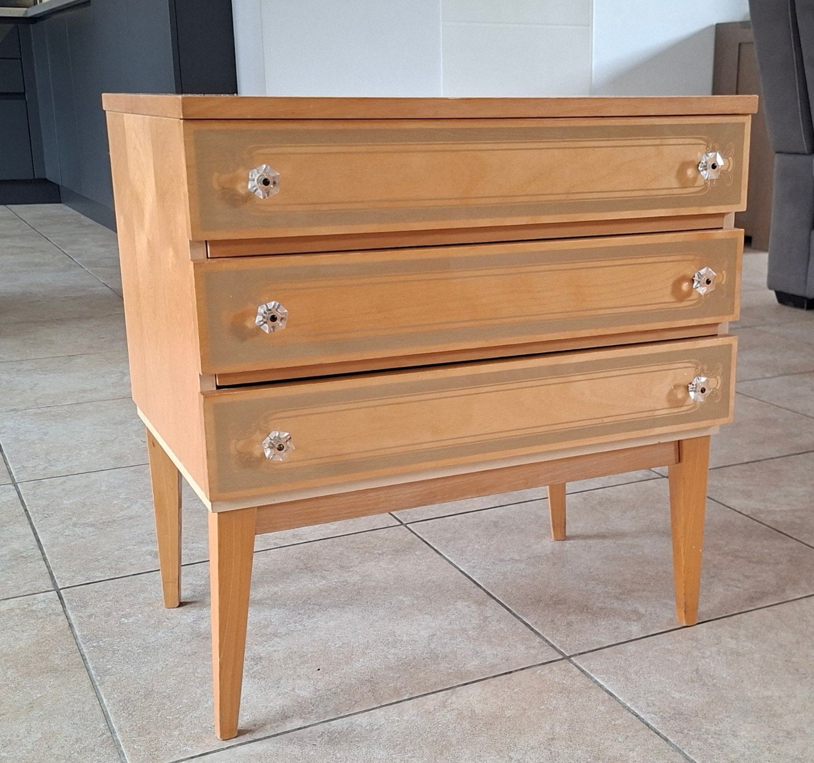 supermooi vintage ladenkastje., Ophalen, 50 tot 100 cm, 3 of 4 laden, Minder dan 100 cm