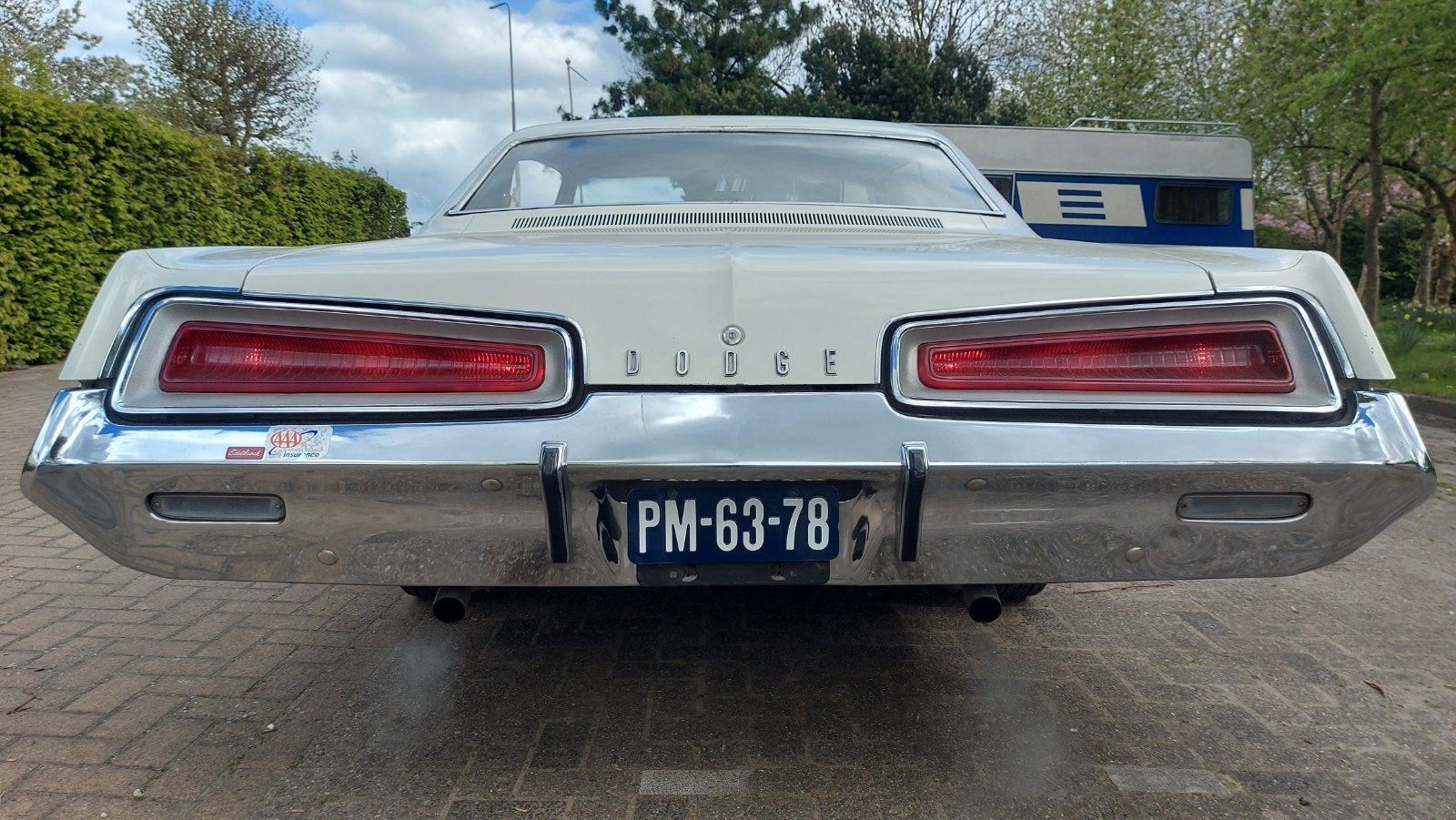 1967 DODGE POLARA 383 V8 COUPE MOPAR, Automaat, Achterwielaandrijving, Wit, Dealer onderhouden