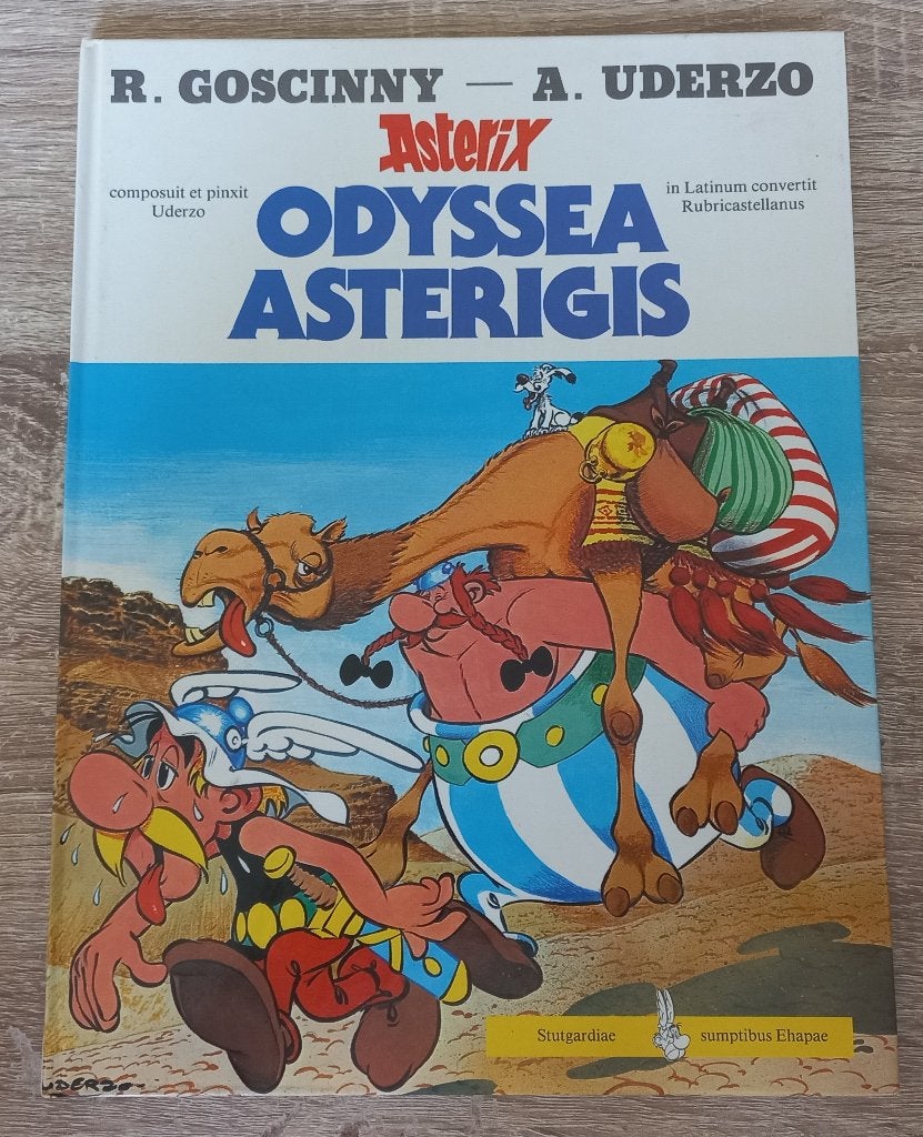 Asterix Odyssea Asterigis (de odyssee, Latijns 1e druk), Gelezen, Eén stripboek, Ophalen of Verzenden, Goscinny & Uderzo