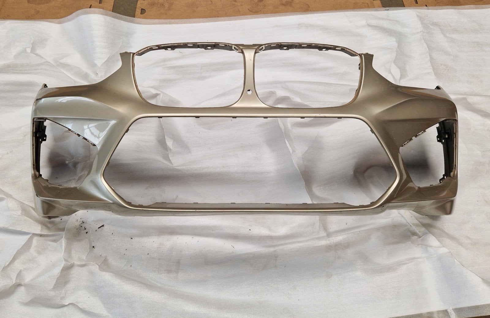 BMW X4M f98 voorbumper sunstone metallic, Ophalen, Gebruikt, BMW, Bumper