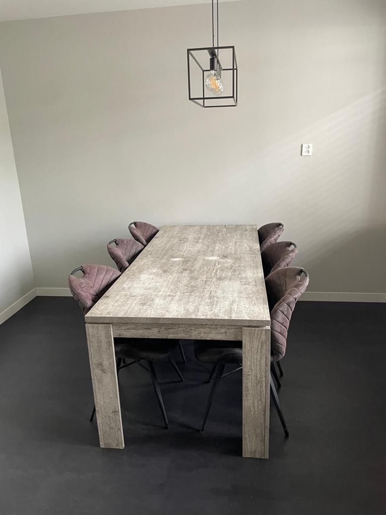 Eettafel te koop, 6 persoons, Huis en Inrichting, Gebruikt, 150 tot 200 cm, Rechthoekig, 50 tot 100 cm