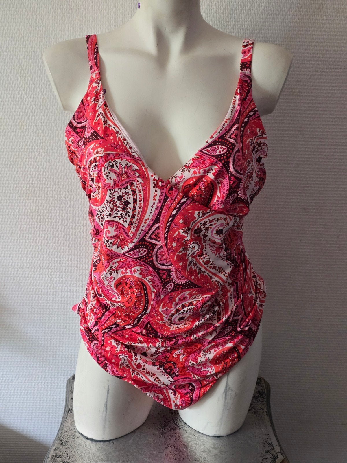 C&A Badpak met Paisley Print - Maat 50, Meerkleurig, Ophalen of Verzenden, Zo goed als nieuw, Lingerie of Zwemkleding