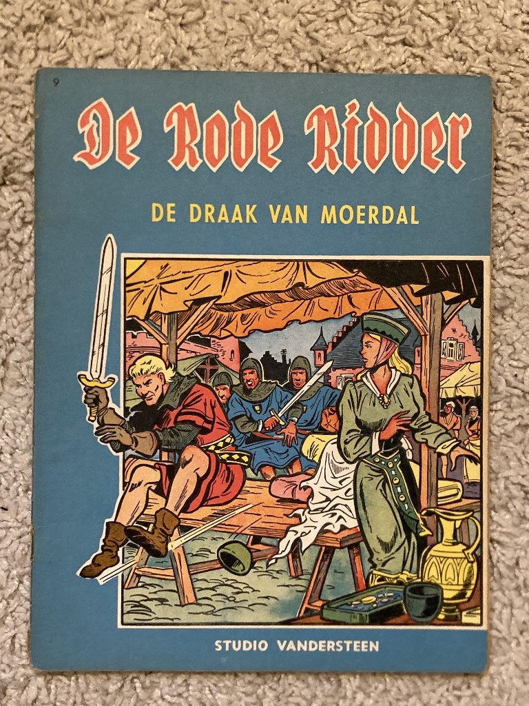 De Rode Ridder - Draak van Moerdal - Nr. 9 - 2e druk, 1962, Eén stripboek, Ophalen of Verzenden, Gelezen