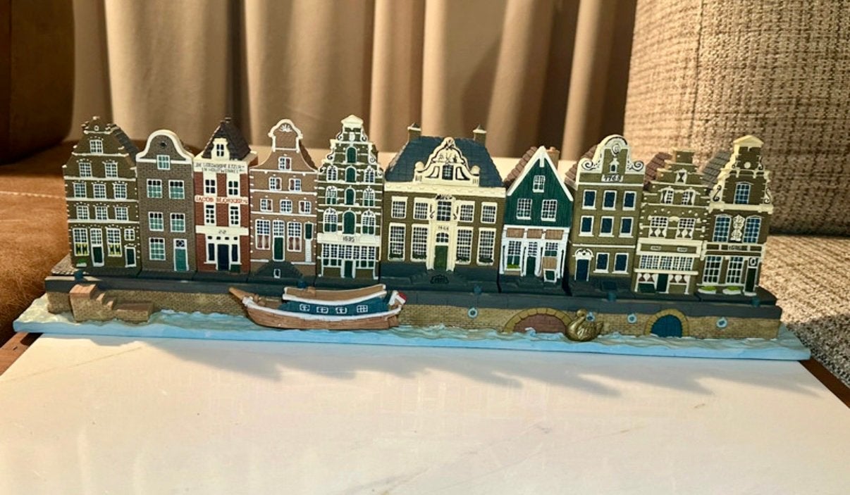 Grote Amsterdam Grachtenhuizen Miniatuur, Ophalen of Verzenden