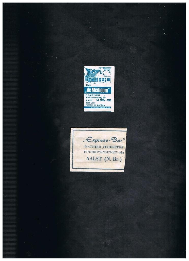 AALST OUDE RECLAME ETIKETTEN, Verzenden, Gebruikt, Luciferdoosjes of -merken