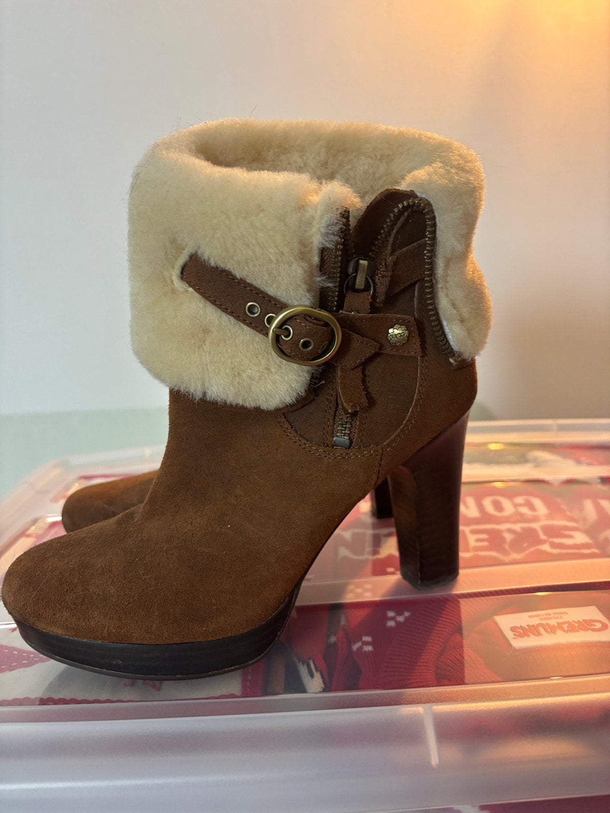 UGG Scarlett laarsjes maat 38, Kleding | Dames, Ophalen of Verzenden, Zo goed als nieuw, Zwart
