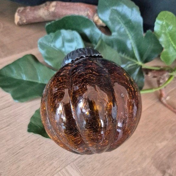 kerstbal bruiin pompoen model, Ophalen of Verzenden