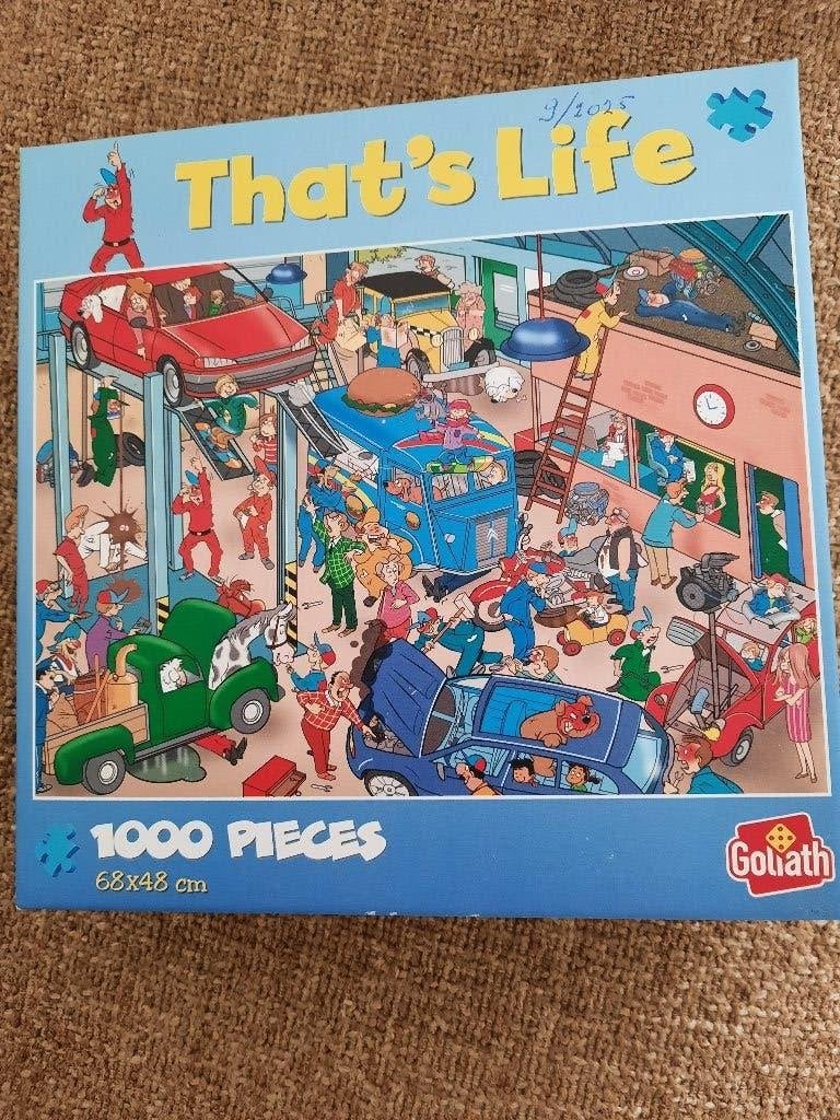 Goliath That's Life Puzzels - 3x 1000 stukjes, Ophalen of Verzenden, 500 t/m 1500 stukjes, Gebruikt, Legpuzzel