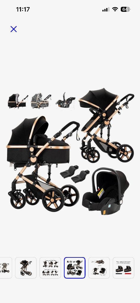 3-in-1 kinderwagen + aanleunstoel – compleet, Gebruikt, Duowagen, Combiwagen, Ophalen