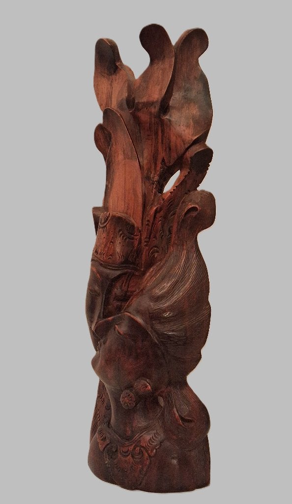Balinees snijwerk beeld masker topeng Wayang kris vintage, Antiek en Kunst, Hout, Ophalen of Verzenden, Indonesië, Meerkleurig