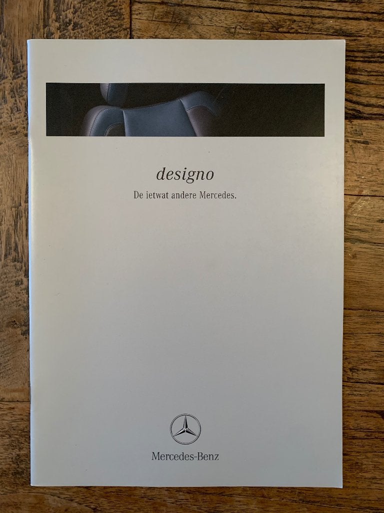 Nederlandse folder, brochure Mercedes-Benz Designo 1999, Nieuw, Mercedes-Benz, Mercedes, Ophalen of Verzenden