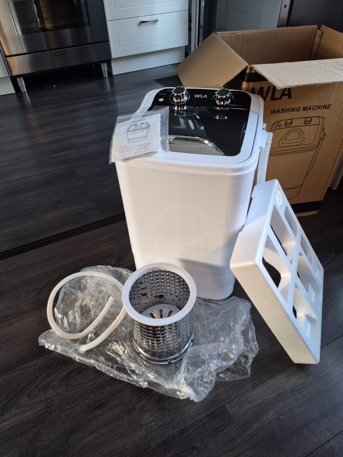 Camping wasmachine merk WLA 46WMS100, Caravans en Kamperen, Ophalen, Nieuw