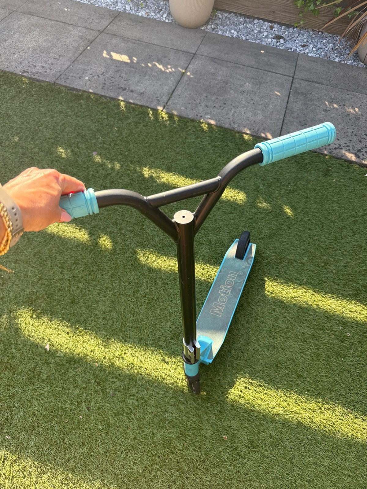 Motion Stuntstep - Blauw/Zwart, Fietsen en Brommers, Steps, Ophalen, Gebruikt, Gewone step