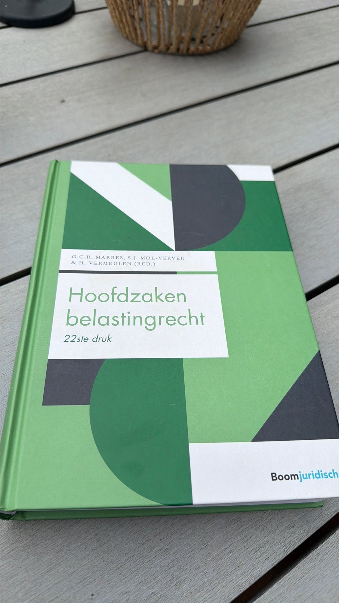 Hoofdzaken belastingrecht, Ophalen of Verzenden, Zo goed als nieuw