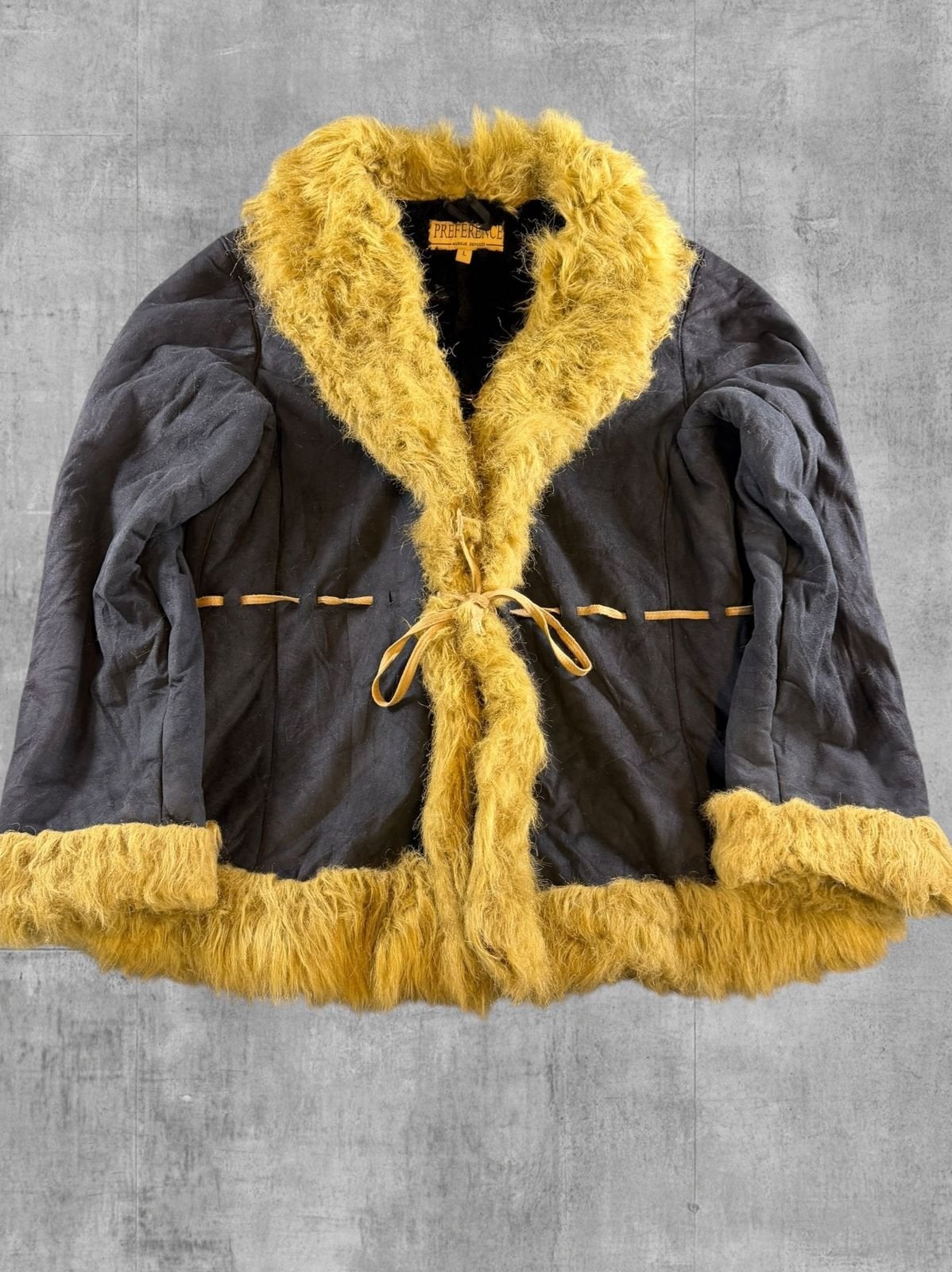 Vintage Dressing Afghaanse jas blauw dames maat L, Bayline Vintage Trading, Maat 42/44 (L), Zo goed als nieuw, Nassausingel 26, 4811 DG Breda, Nederland