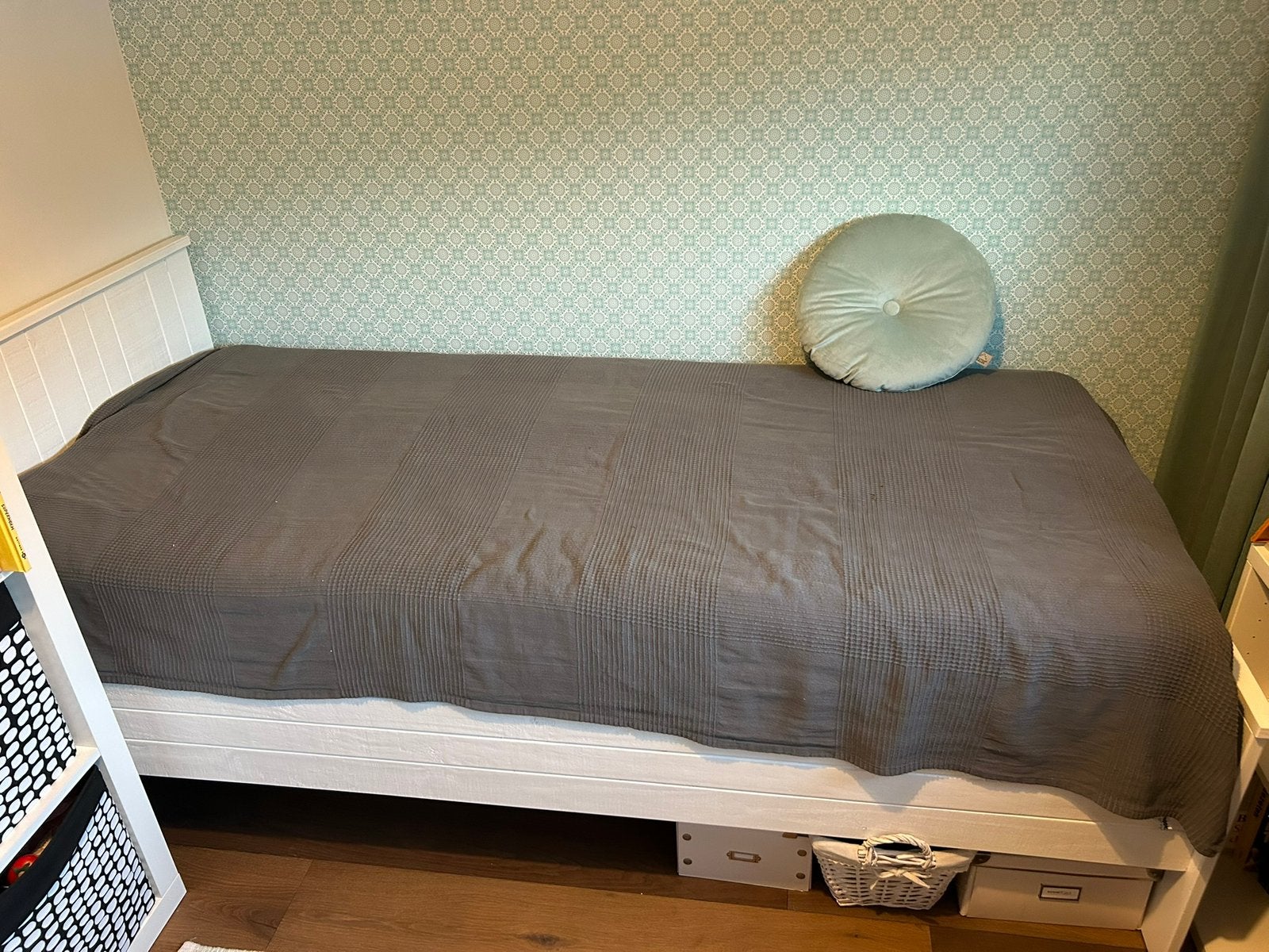 1-persoonsbed kinder/tienerkamer, Ophalen, 85 tot 100 cm, Zo goed als nieuw, Lattenbodem