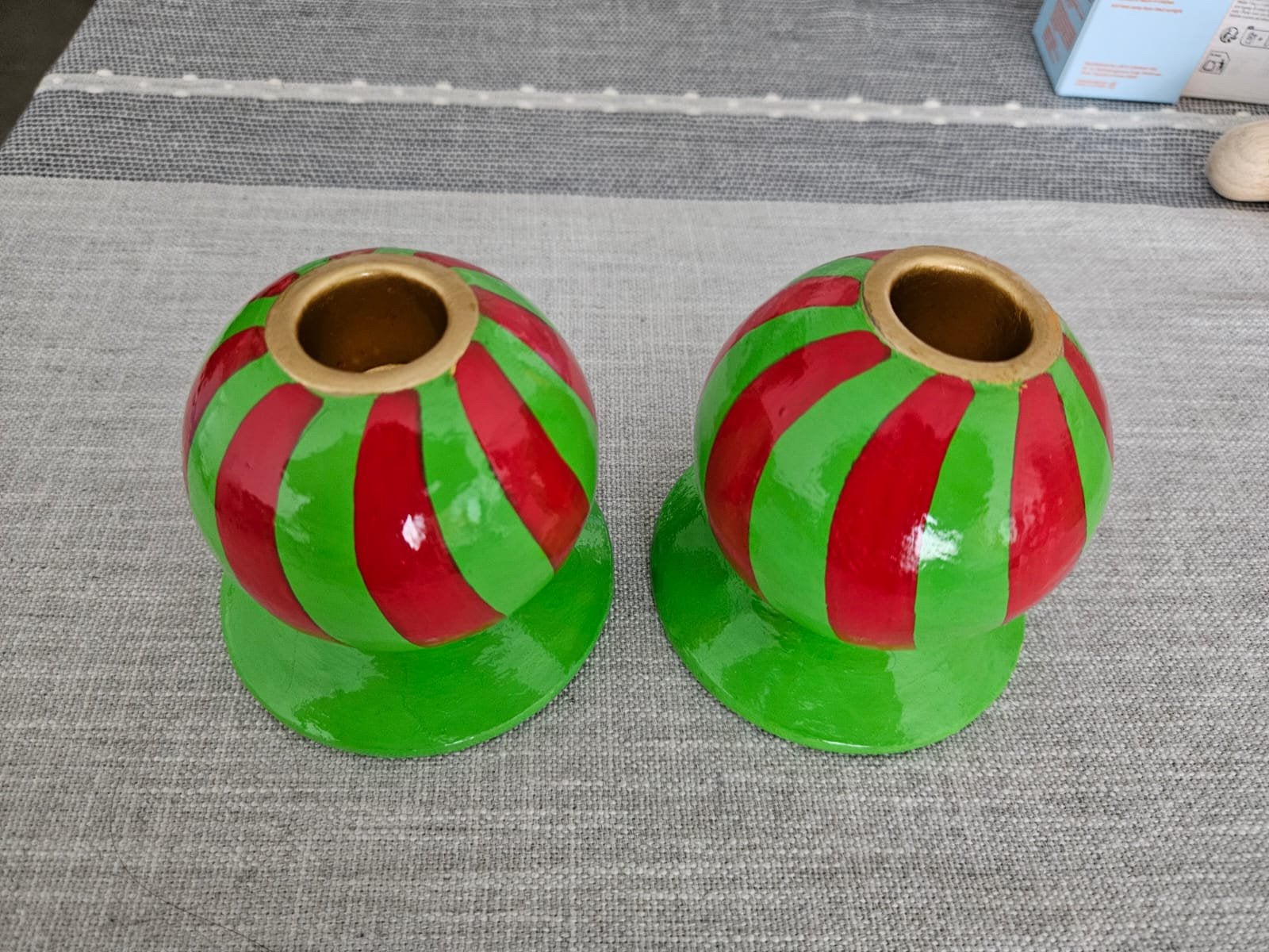Anna + nina green twirl candle holders, Anna Nina, Nieuw, Ophalen of Verzenden, Kandelaar