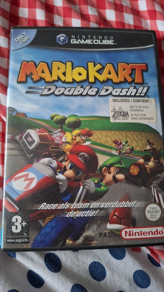 Mariokart Double Dash + Zelda, Spelcomputers en Games, Racen en Vliegen, Eén computer, Ophalen of Verzenden, Zo goed als nieuw