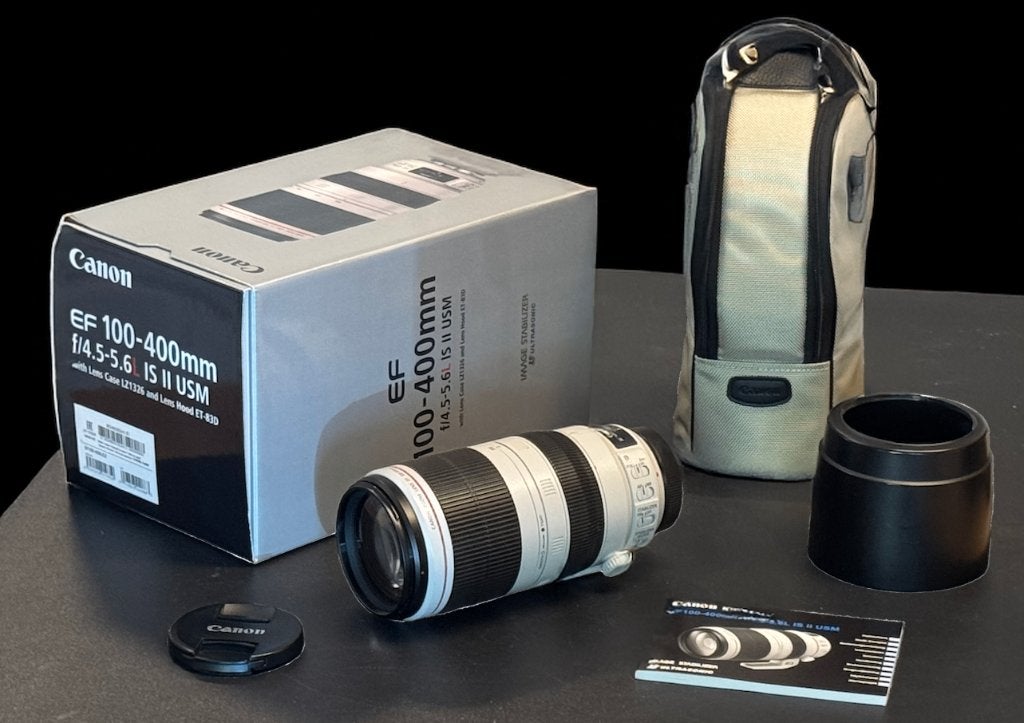 Canon objectief EF 100-400mm f/4.5-5.6L IS II USM, 400 mm, Canon, Zo goed als nieuw, Statiefgondel