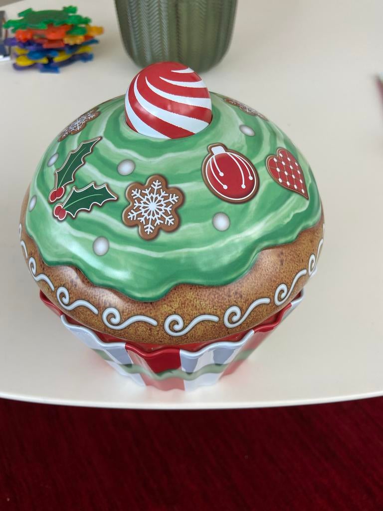 Cupcake trommel van Silver crane compagnie, Diversen, Kerst, Ophalen of Verzenden, Zo goed als nieuw