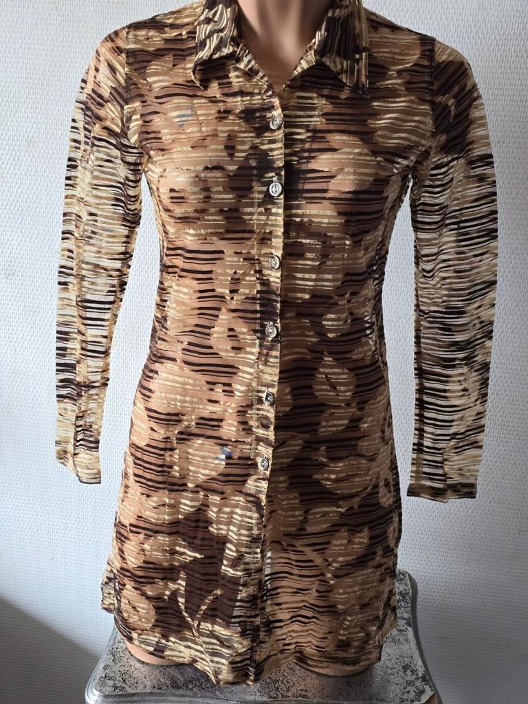 Frou Frou dames korte blouse jurk maat 38, Kleding | Dames, Maat 38/40 (M), Bruin, FROU FROU, Ophalen of Verzenden