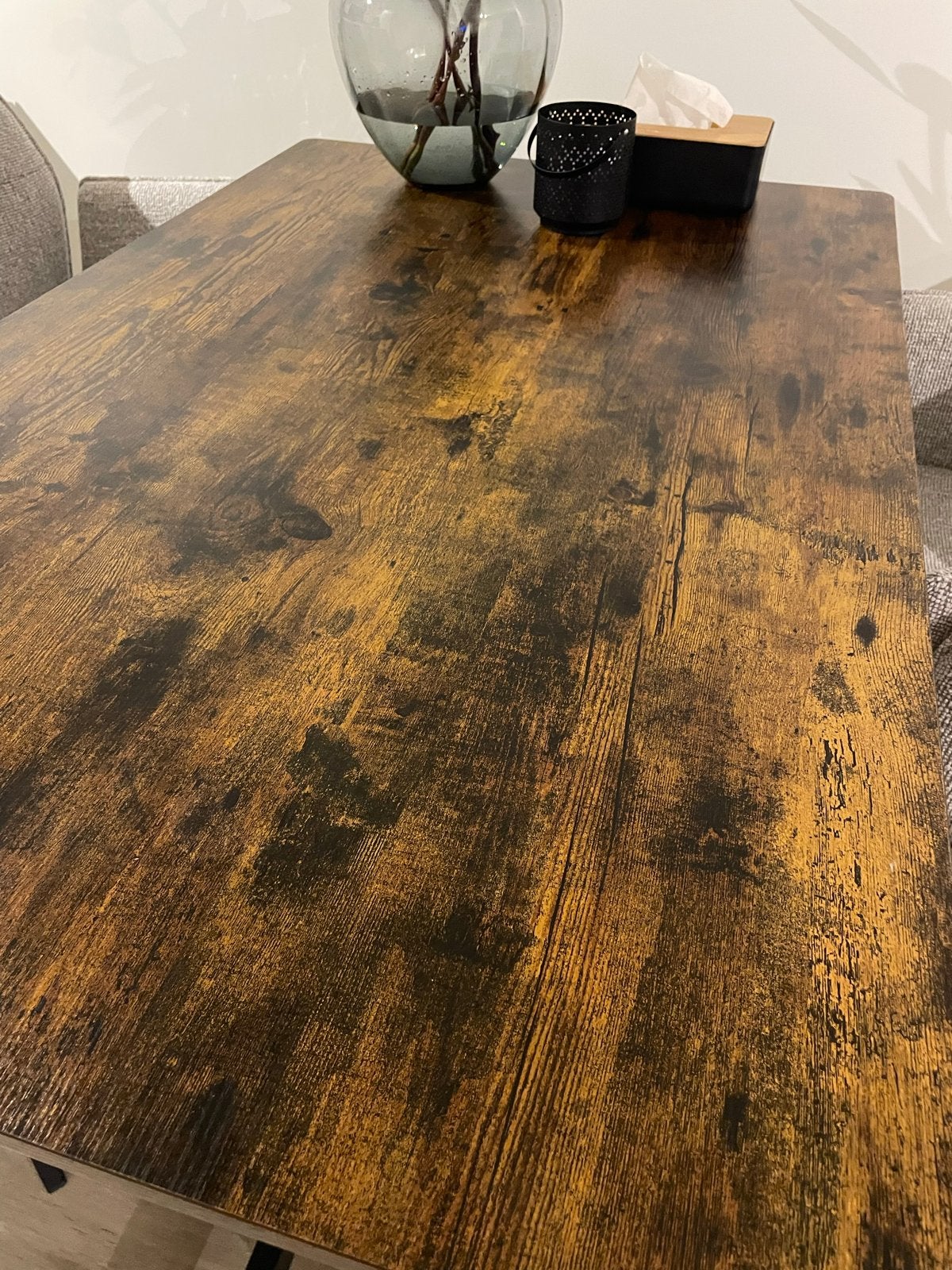 Mooie tafel met verstelbare poten, Ophalen, Gebruikt, 100 tot 150 cm, 50 tot 100 cm