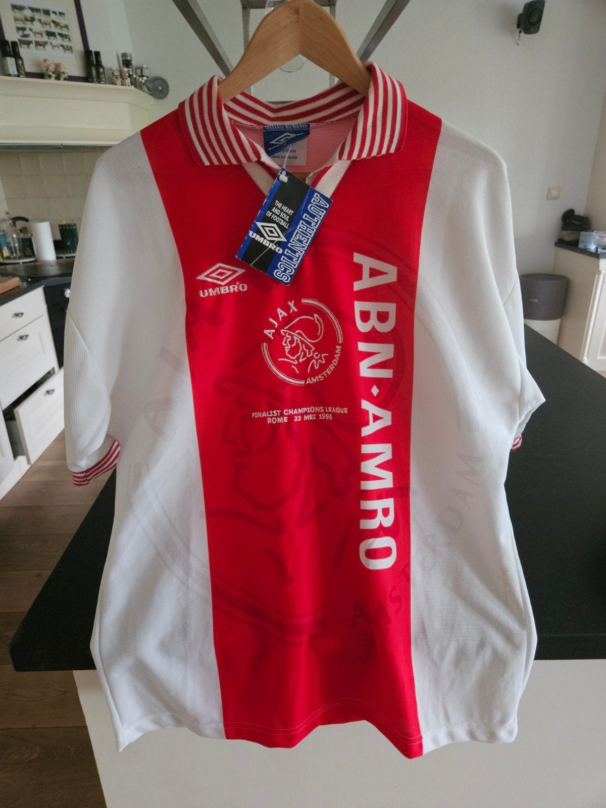 Ajax thuisshirt 1995/1996 - Champions League Finale, Nieuw, Ophalen of Verzenden, Voetbal, Rood