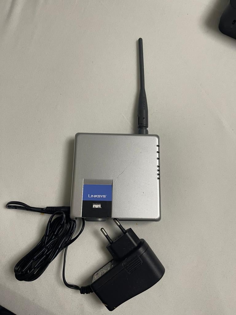 Linksys Wireless-G Router WRT54G met adapter, Ophalen of Verzenden, Gebruikt, Router