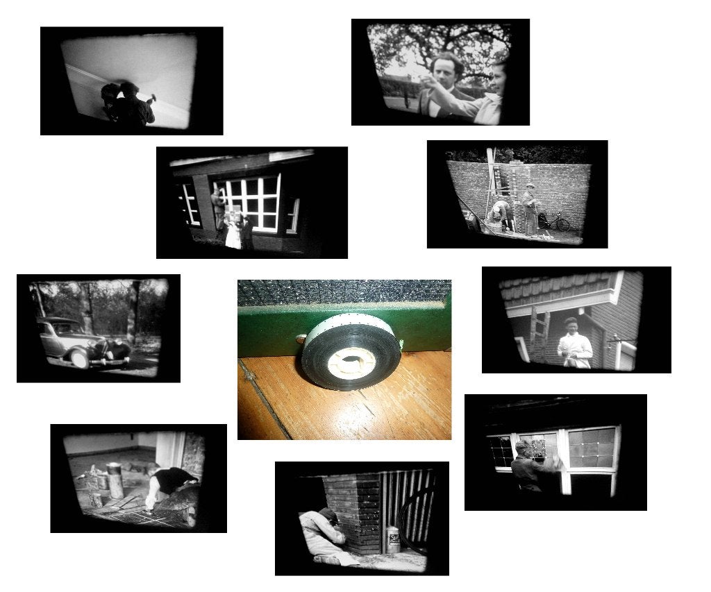 16mm film amateur 1952 - 60mtr Verbouwing Huis, Audio, Tv en Foto, Filmrollen, Ophalen of Verzenden, 16mm film