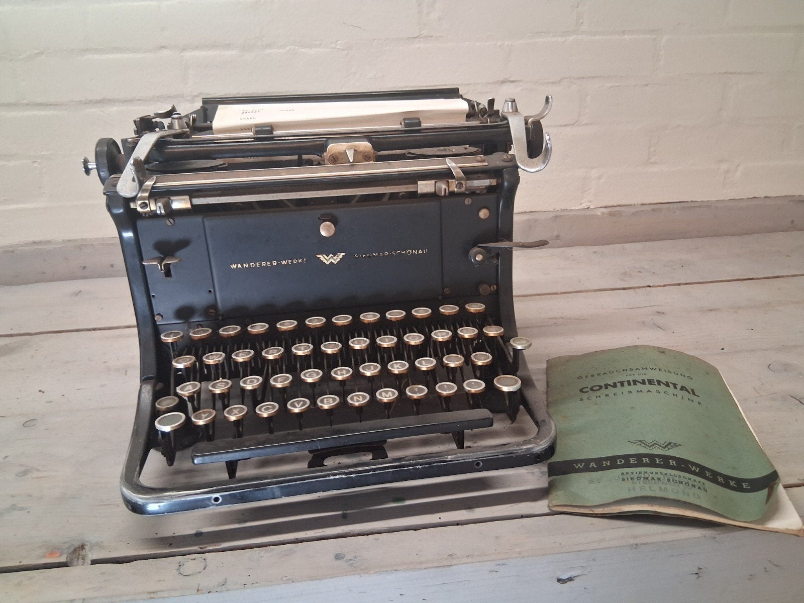 Continental  typemachine  Wanderer-Werke, Ophalen of Verzenden