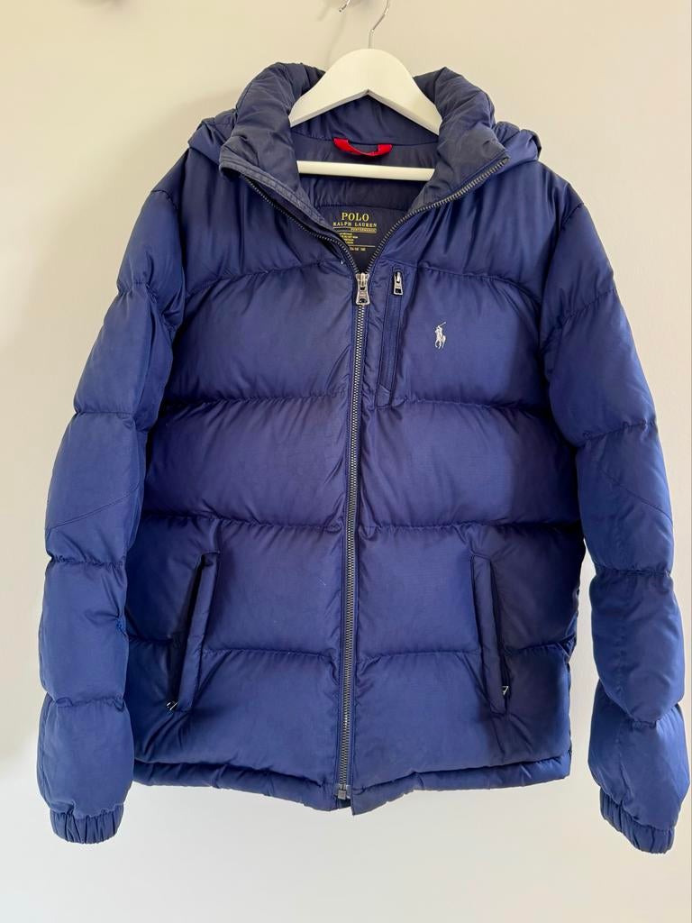 Polo Ralph Lauren Performance donsjack - Blauw 14-16 jaar, Verzenden, Gebruikt, Jongen of Meisje, Jas