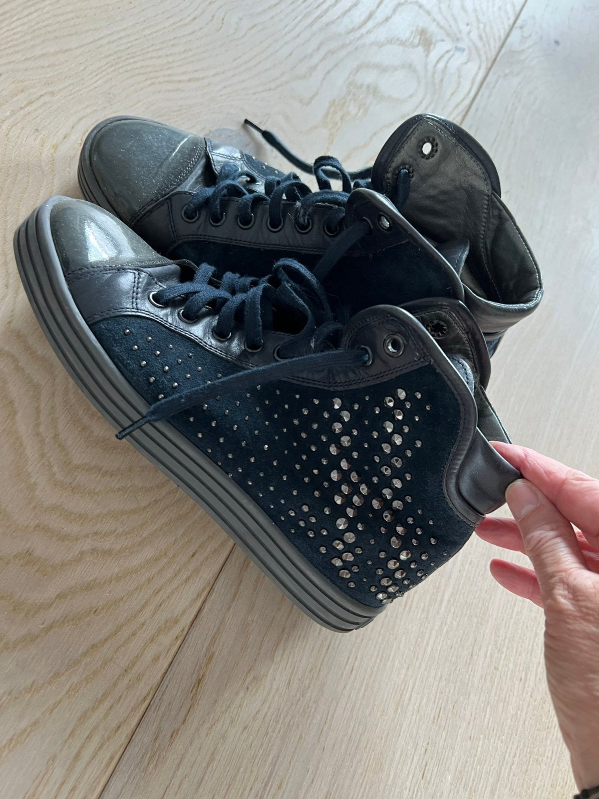 Hogan Rebel maat 37,5, Ophalen of Verzenden, Zo goed als nieuw, Zwart, Sneakers of Gympen