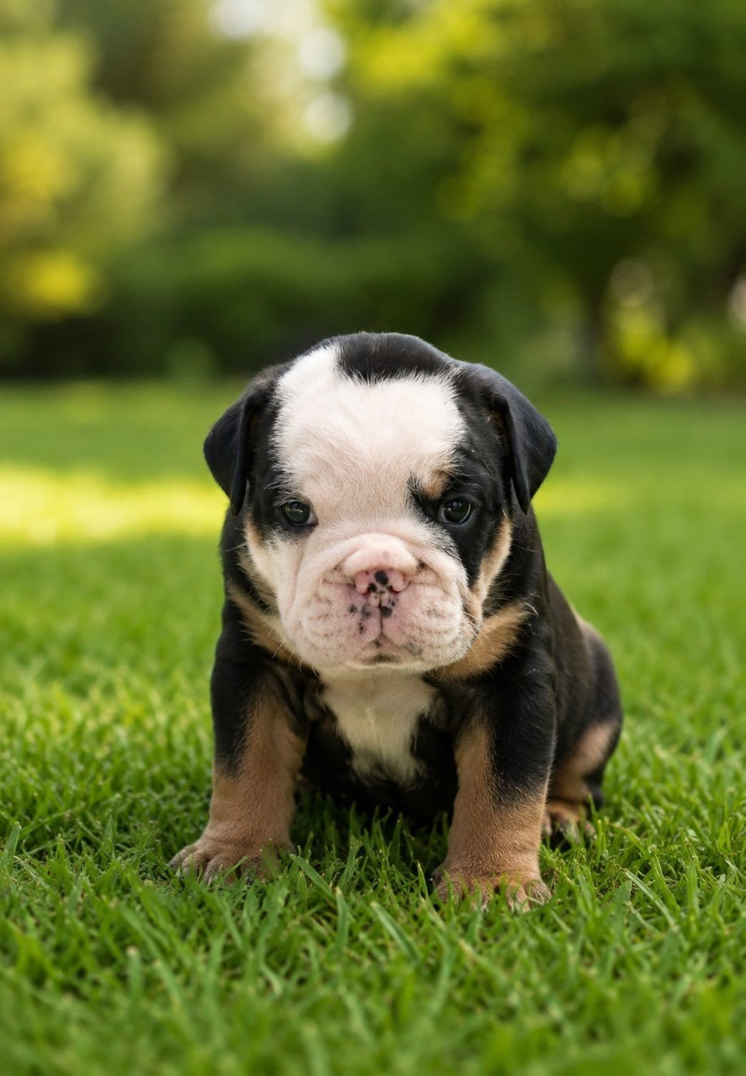 Old English Bulldog Pup nog 1 mooie reu te koop, Parvo, 8 tot 15 weken, Bulldog, Meerdere